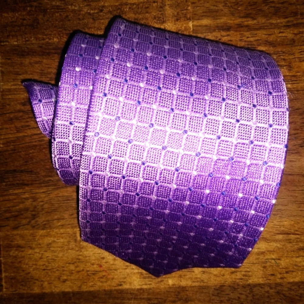 Stafford purple men's necktie